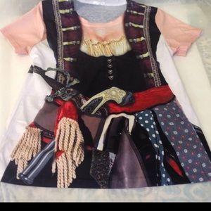 Sexy pirate costume tee, NWOT